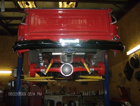 Red Truck Rear End View